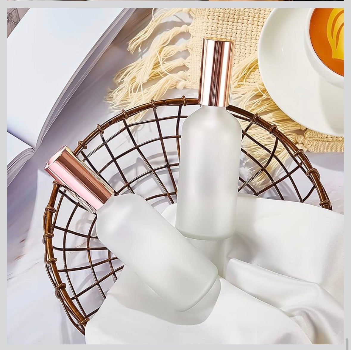 4oz Frosted Glass Bottle Room Spray (Unlabeled or Custom Labeled) - Sample