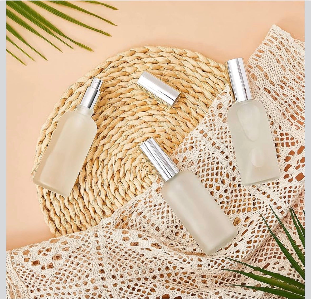 4oz Frosted Glass Bottle Room Spray (Unlabeled or Custom Labeled) - Sample