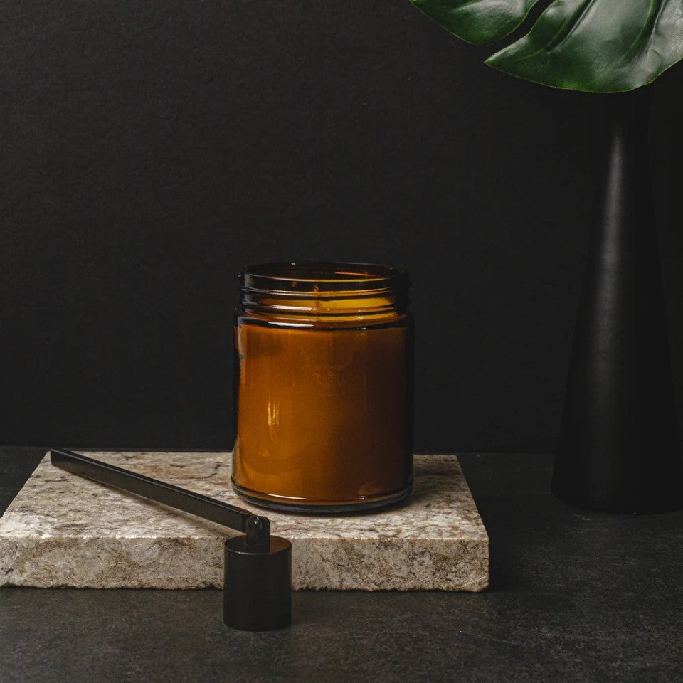 8.5oz Clear Jar Candle (Unlabeled or Custom Labeled) - Sample