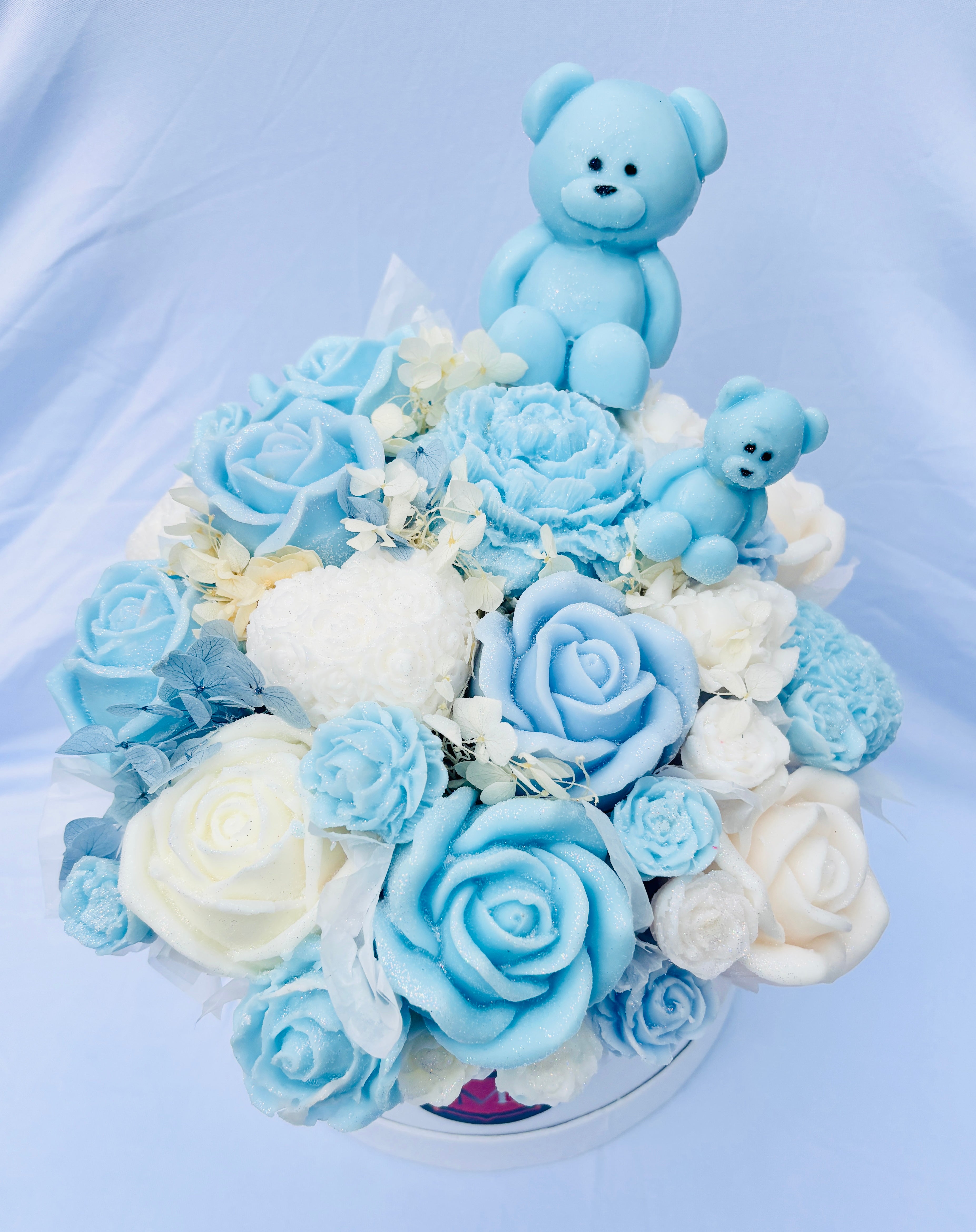 Floral Wax Bouquet (Large) - With or Without Teddy Bear