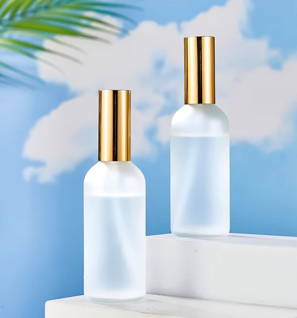 4oz Frosted Glass Bottle Room Spray (Unlabeled or Custom Labeled) - Sample