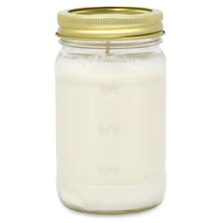 16oz Clear Jar Candle (Unlabeled or Custom Labeled)