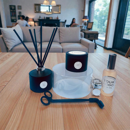 Corporate Gift Set — Large (Candle + Room Spray + Car Perfume + Wick Trimmer + Reed Diffuser)
