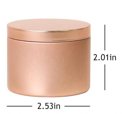 8oz Luxury Straight-Sided Tin Candle (Unlabeled or Custom Labeled) - Sample