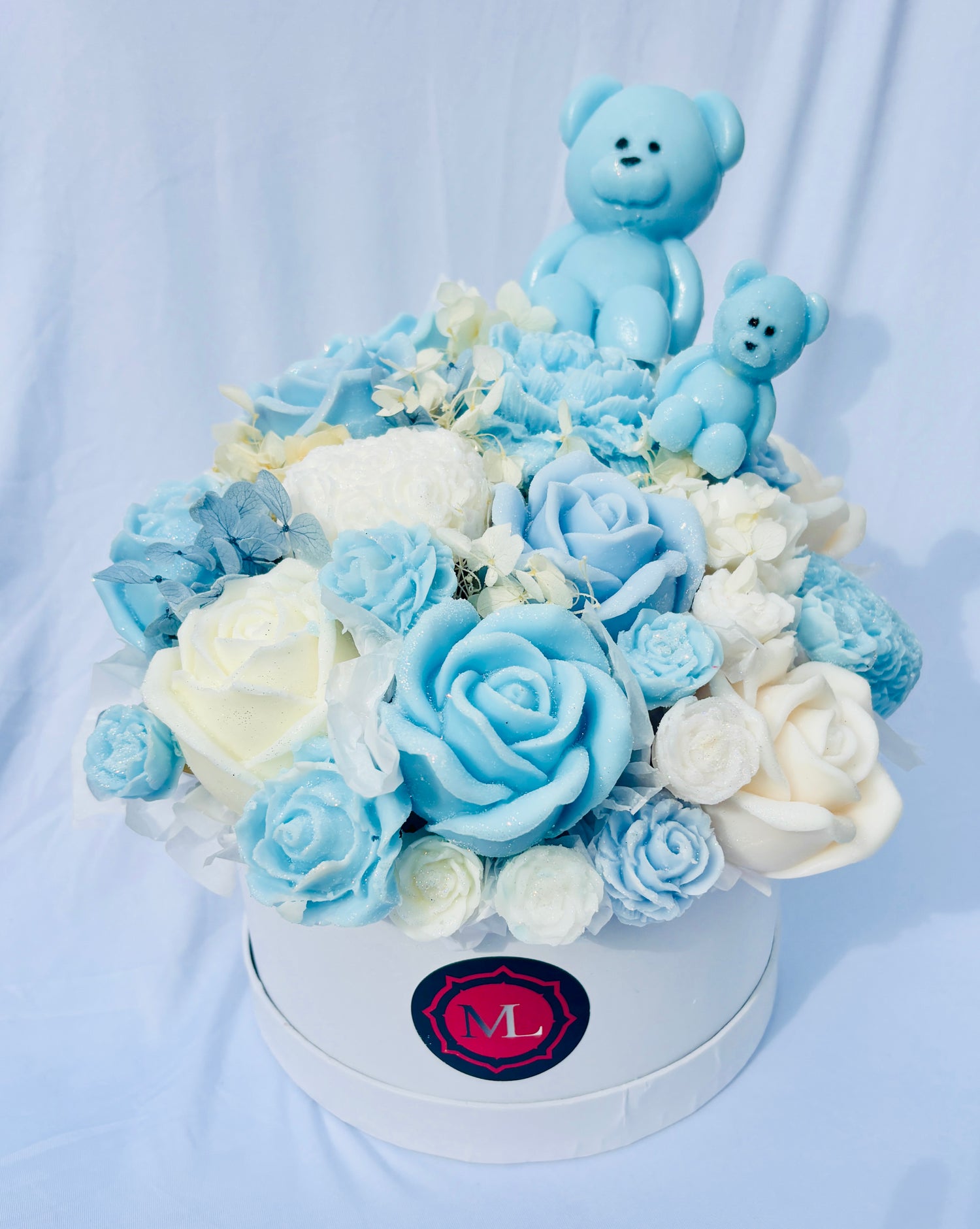 Floral Wax Bouquet (Large) - With or Without Teddy Bear