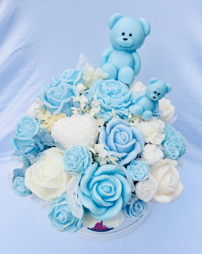 Floral Wax Bouquet (Large) - With or Without Teddy Bear