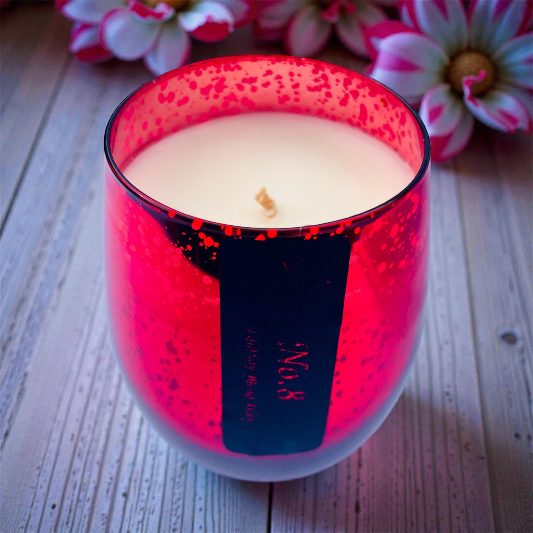 Valentine’s Day Cracked Glass Candles