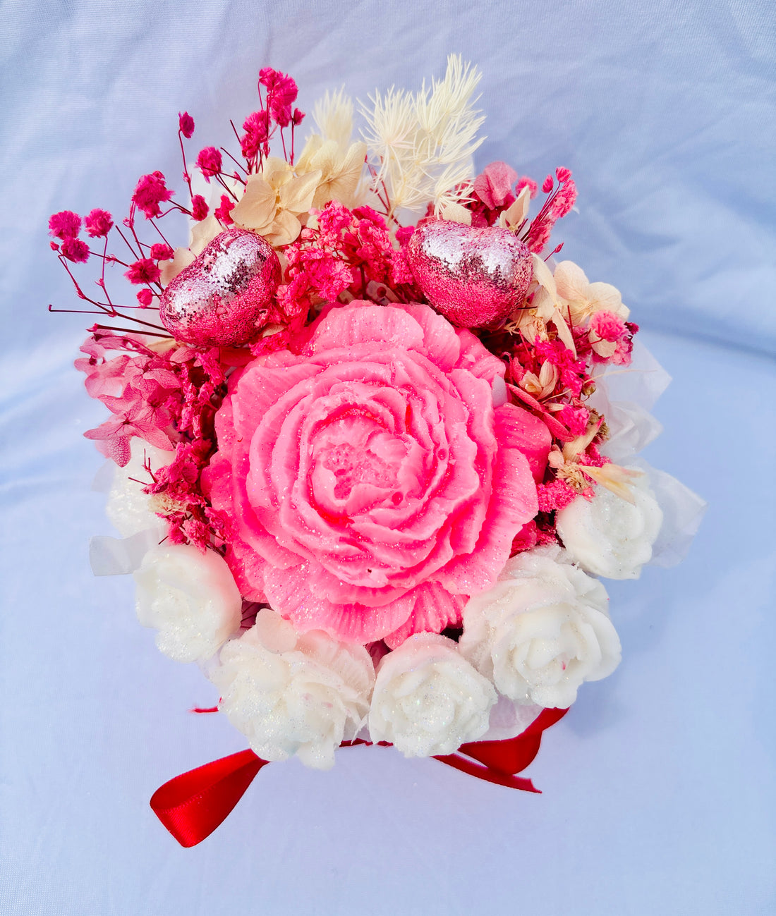 Floral Candle &amp; Wax Melt Arrangement (Small)