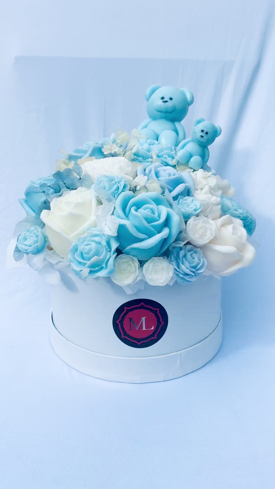Floral Wax Bouquet (Large) - With or Without Teddy Bear