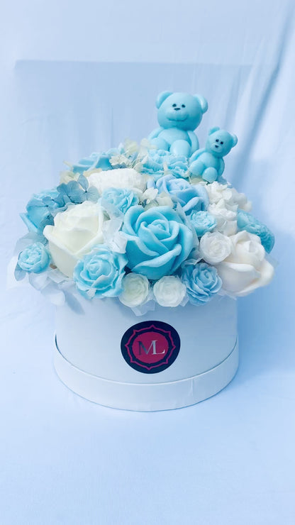 Floral Wax Bouquet (Large) - With or Without Teddy Bear