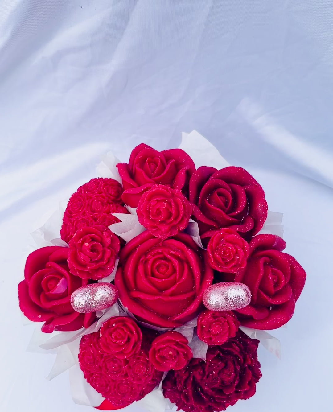 Floral Candle &amp; Wax Melt Arrangement (Medium)